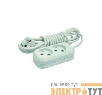 Удлинитель 2х3м без заземл. 10А IP20 Makel MGP103