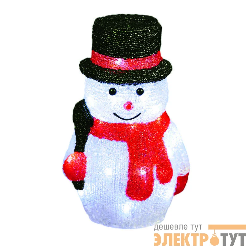 Гирлянда светодиодная "Снеговик-3" ULD-M1827-030/STA WHITE SNOWMAN-3 30 LED 18х15х27см бел. IP20 Uniel 11034