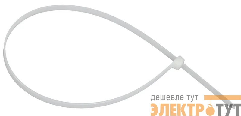 Хомут 7.6х500мм P6.6 стандартный бел. (уп.100шт) IEK UHH30-D076-500-100-K01