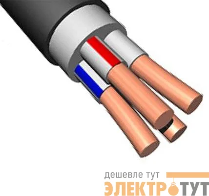 Кабель ВВГнг(А)-LS 4х6 круглый (м) ПромЭл
