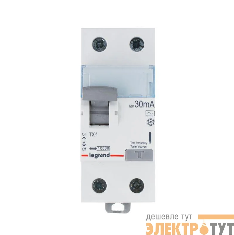 Выключатель дифференциального тока 2п 40А 30мА тип AC TX3 ИЭК Leg 403001