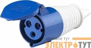 Розетка кабельная 32А 220В 2P+E тип. роз. 223 IP44 SchE 26013DEK