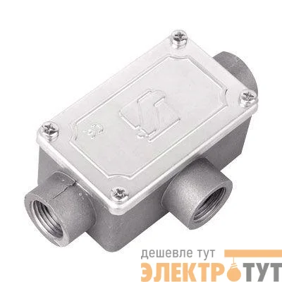 Коробка ответвительная 118х67х42мм 3 ввода М25х1.5 IP55 алюм. DKC 6330-25