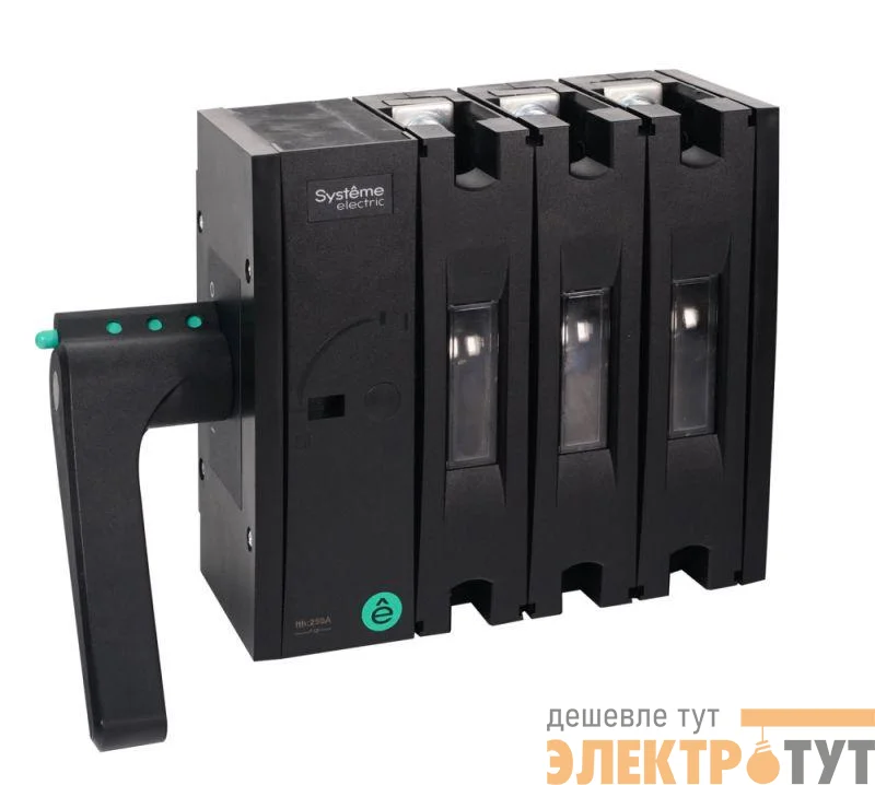 Выключатель-разъединитель SYSTEMEPACT SD250 3P 250А располож. рукоятки слева сбоку SE SSD02503LS0250