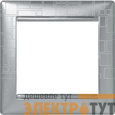 Рамка 1-м Valena алюм. модерн (блист.) IEK 694356