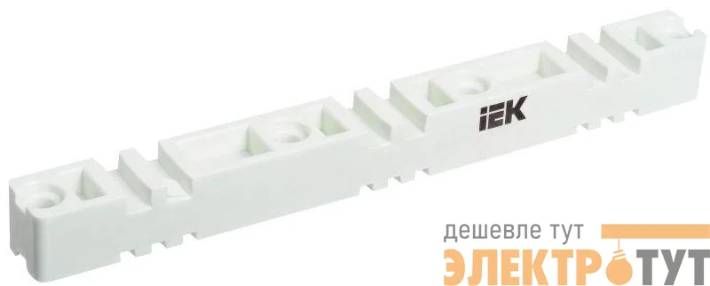 Изолятор шинный плоский ИШП 3P для шин 5 и 10мм 370мм IEK YIS40-3-370