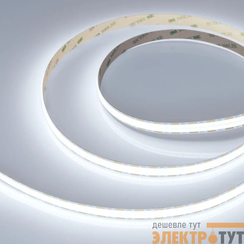 Лента светодиодная COB-X1088-12mm 24V White 6000К 22Вт/м IP20 5лет (уп.5м) Arlight 046929