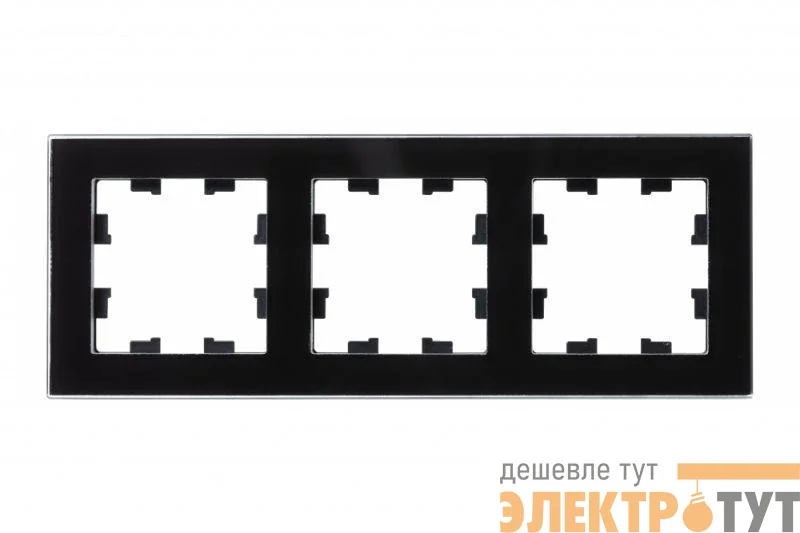 Рамка 3-м AtlasDesign Nature стекло черн. SchE ATN321003