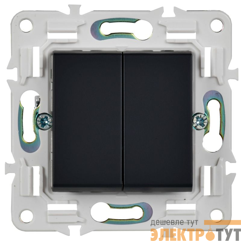 Выключатель перекрестный 2-кл. SKANDY 10А SK-V06G графит IEK SK-V23-0-10-K53