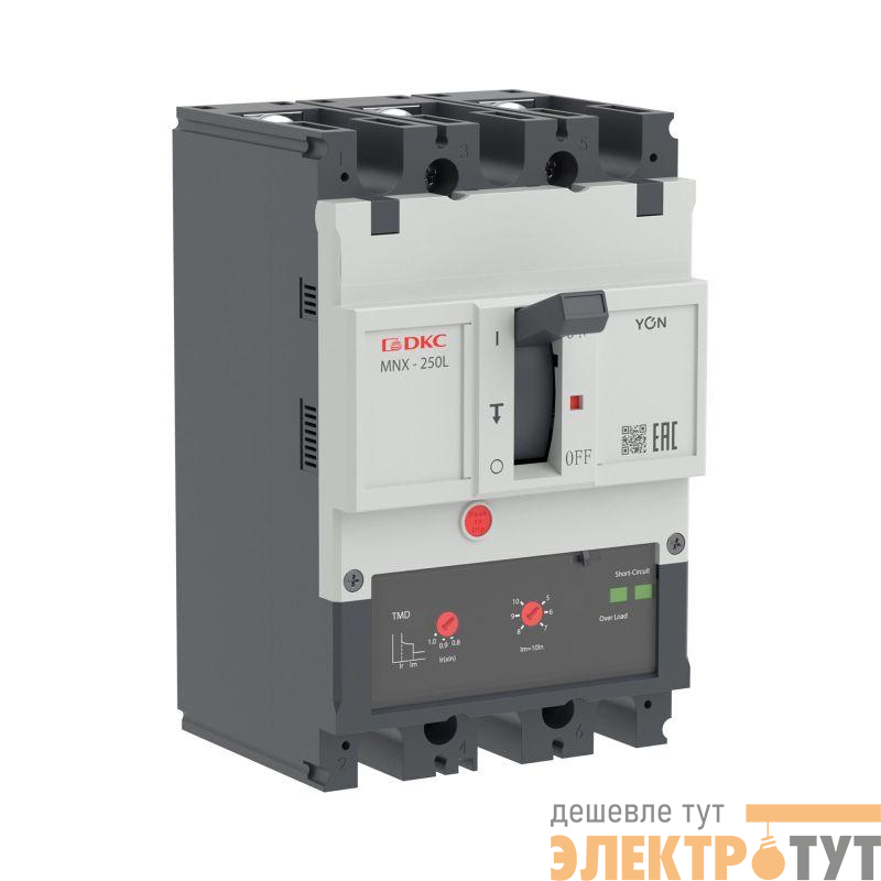 Выключатель автоматический в литом корпусе YON pro MNX250L 3P 200А 70кА при AC415V расц. TMD YON MNX250L3PTMD0200
