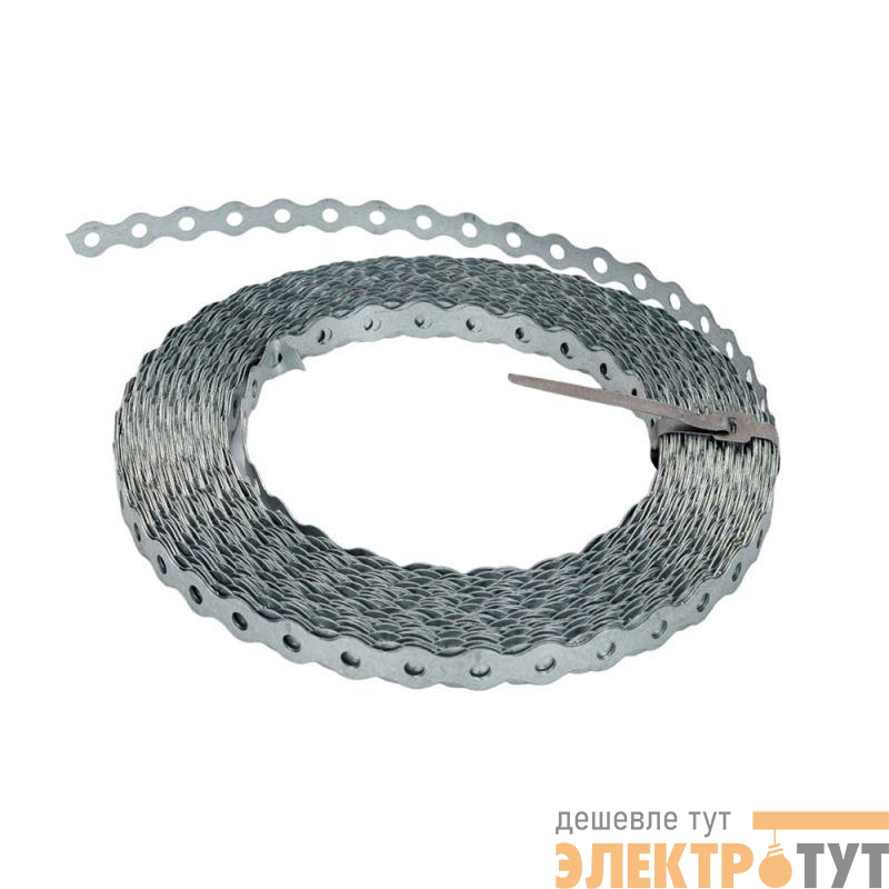 Лента монтажная перфорированная волна для прямого монтажа ЛМПВ 17х0.55 (уп.25м) Промрукав PR08.4264