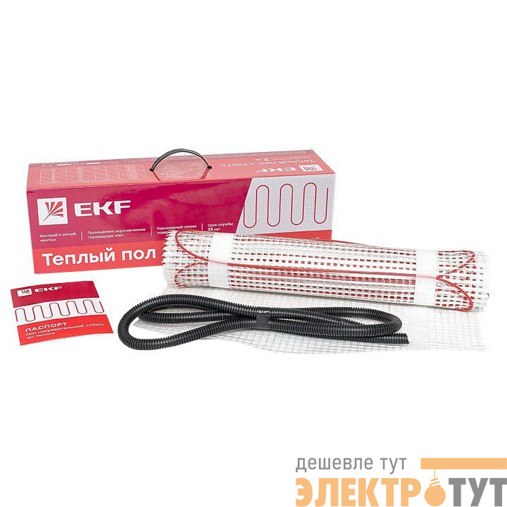 Комплект "Теплый пол" (мат) двухжил. 450Вт 3кв.м "Уют" PROxima EKF nm2-450-3