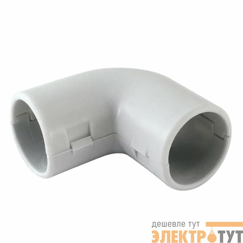 Угол соединительный 90град. для труб d20 сер. TOKOV ELECTRIC TKE-YSDT-20-C06
