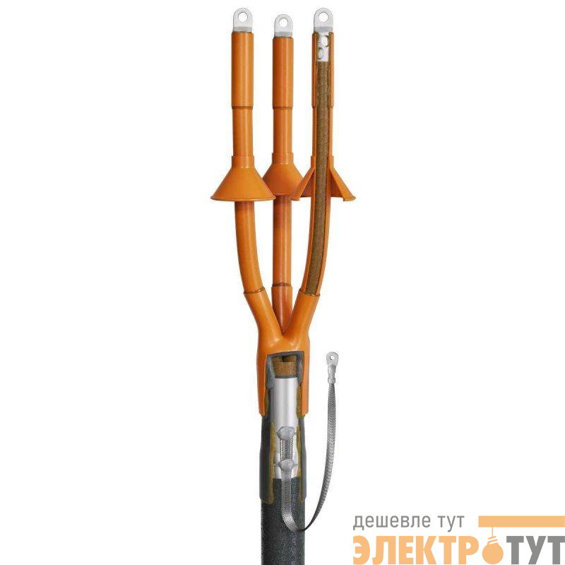 Муфта кабельная концевая 10кВ 3КНТп-10-25/50 (Б) (пайка) КВТ 88759