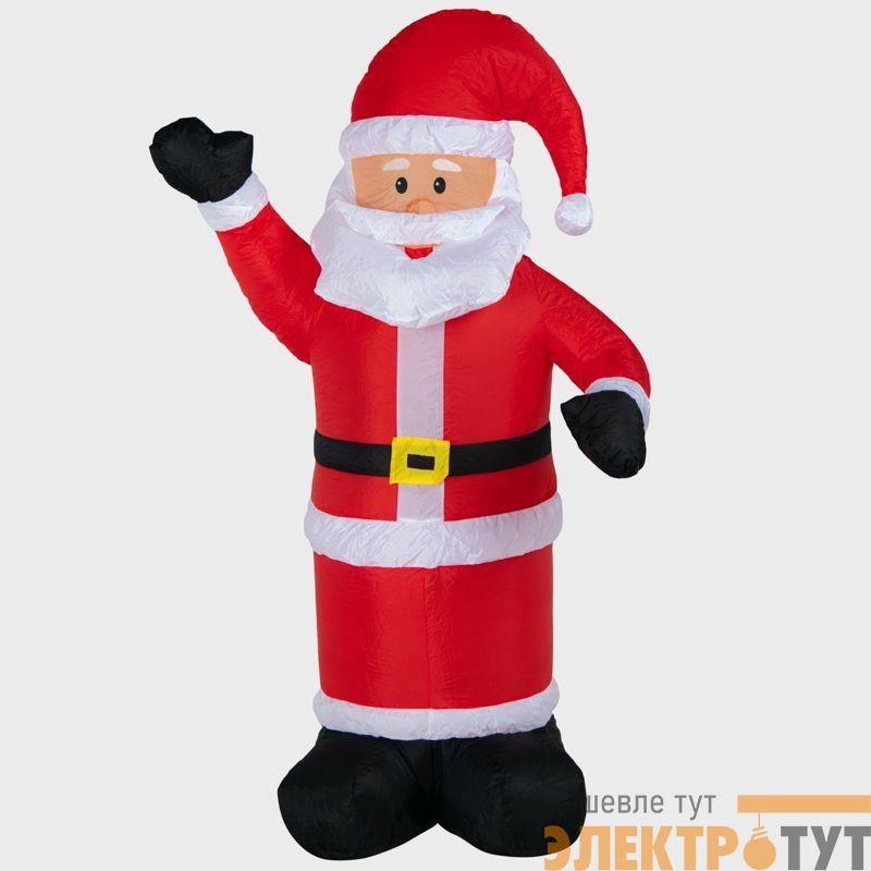 Фигура надувная 3D "Дед Мороз приветствует" 180см 5LED бел. 15Вт IP65 внутр. подсветка компрессор с адаптером 12В Neon-Night 511-114