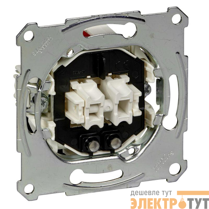 Механизм выключателя 2-кл. СП Merten Antique 10А IP20 с подсветкой SchE MTN3135-0000