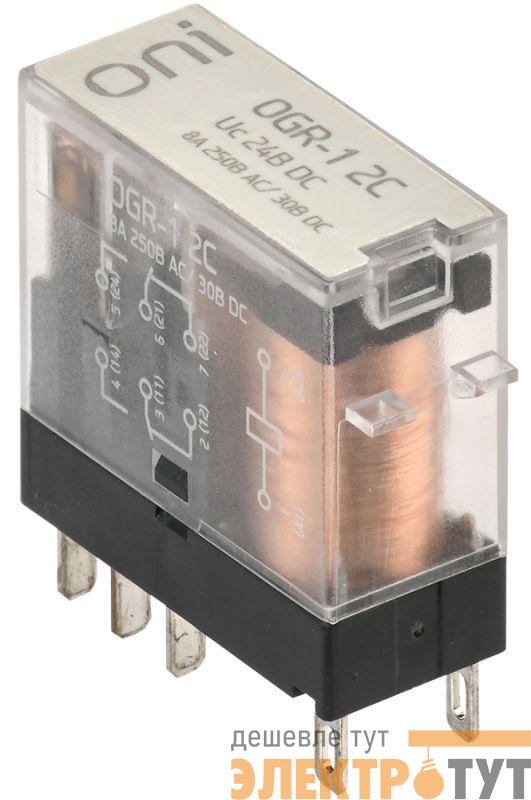Реле общего назначения OGR-1 2C 24В DC ONI OGR-1-2C-DC24V