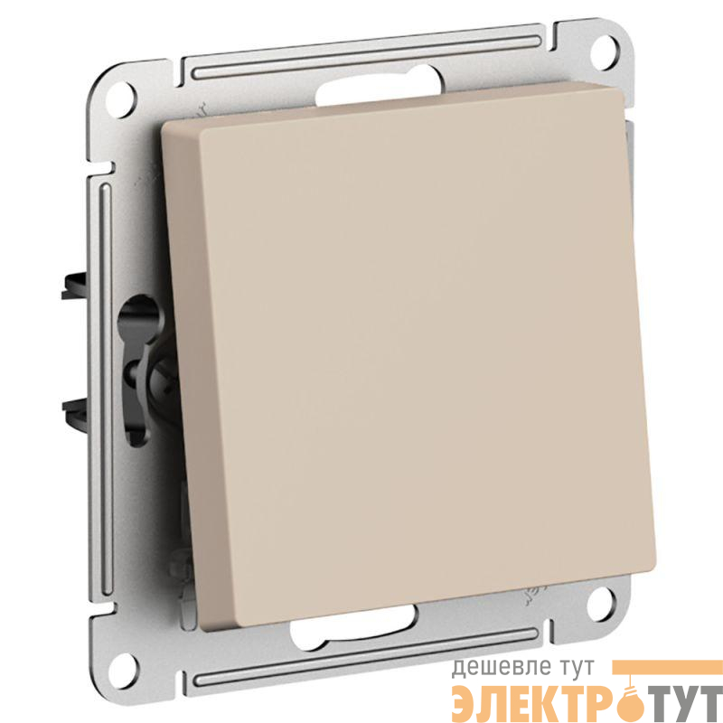 Выключатель 1-кл. AtlasDesign 2-п. 10А мех. песочн. SE ATN001221
