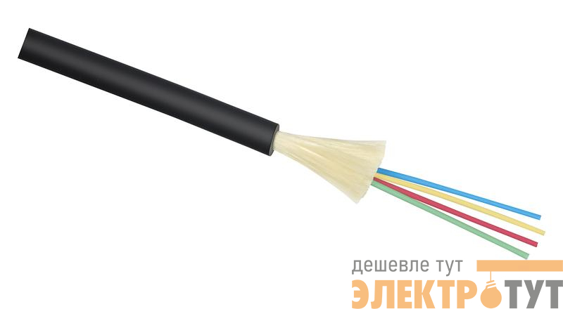 Кабель волоконно-оптический 50/125 (OM4) многомод. 16 волокон плотное буферное покрытие (tight buffer) внутр./внешн. -40-+60град.C LSZH черн. Cabeus 9236c