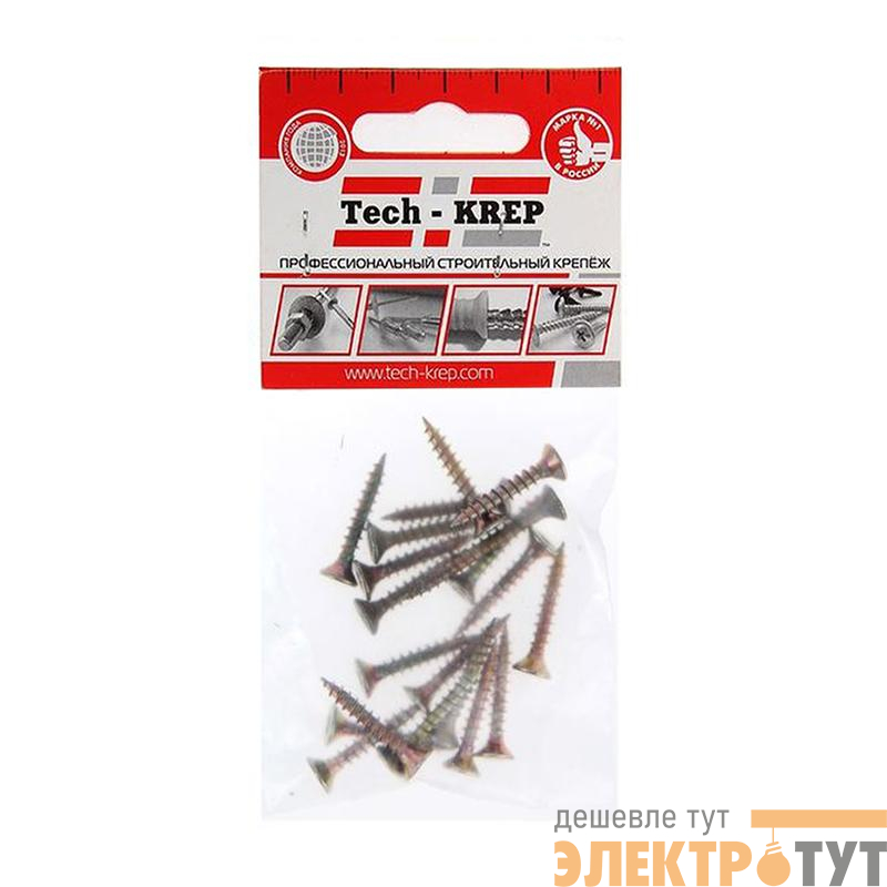 Саморез ШУж с потайн. головкой 4.0х30 (уп.17шт) Zitar 102491