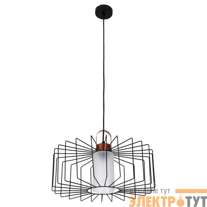 Светильник "Манго" 211 (плафон 9001) НСБ 01-60-171 Е27 [ИМ] подвесной черн.муар медь Элетех 1005405087