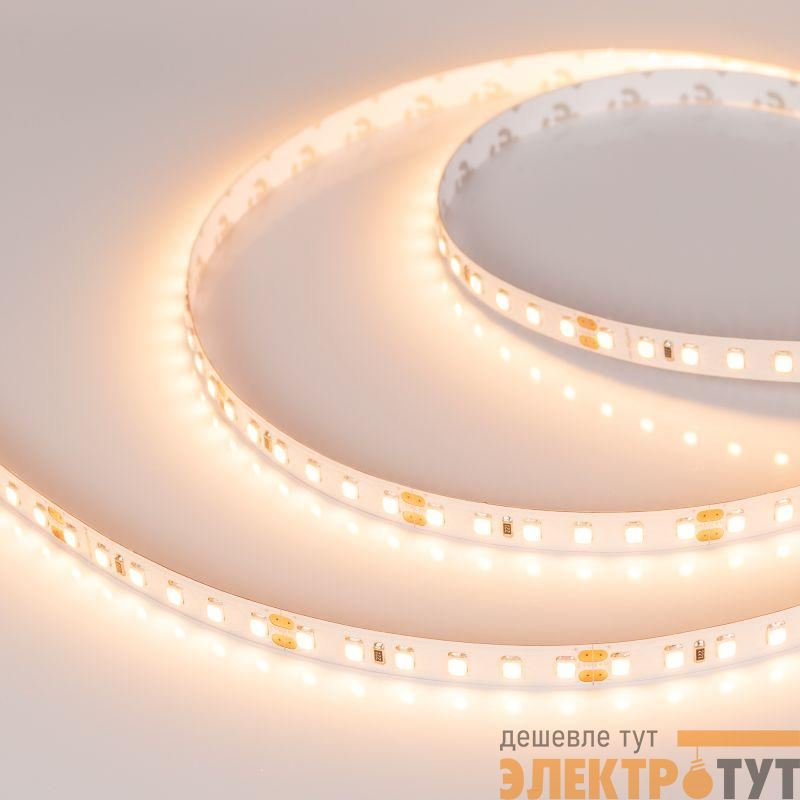 Лента светодиодная RT-A120-8mm 24V Warm 2700К 2835 9.6Вт/м IP20 (уп.5м) Arlight 010346(2)