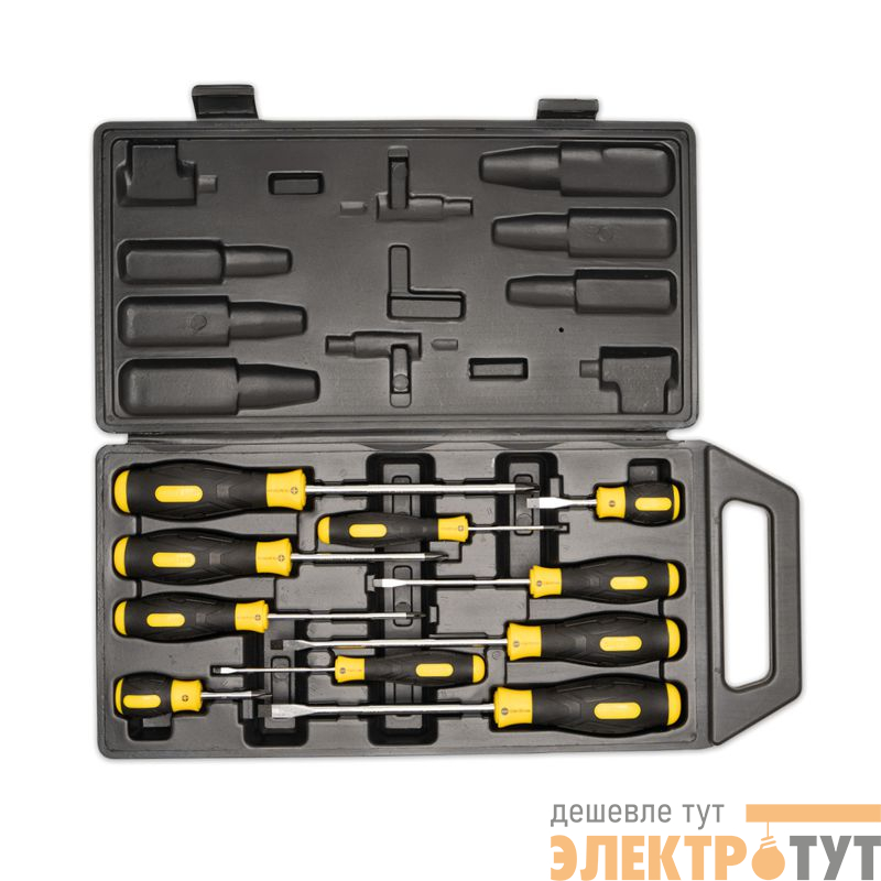 Набор отверток кейс (10 предметов) (09904) SHTOK 376359