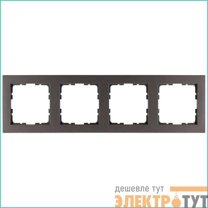 Рамка 4-м G-Classic мокко Jasmart G1004Z