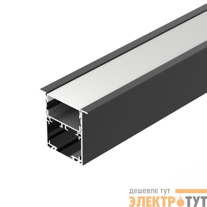 Профиль SL-LINIA52-3L-F-2000 ANOD BLACK L2000 алюм. Arlight 044685