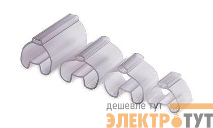 Трубочка прозрачная для жесткой маркировки 10.0–14.0мм длина 23мм (уп.200шт) DKC TUB2305