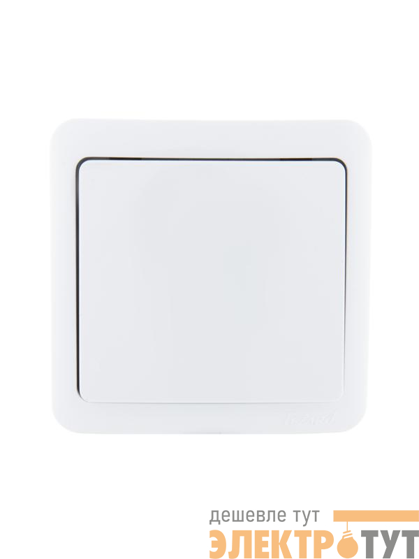 Выключатель 1-кл. 1п ОП Viola 10А IP20 бел. LEZARD 751-0200-100