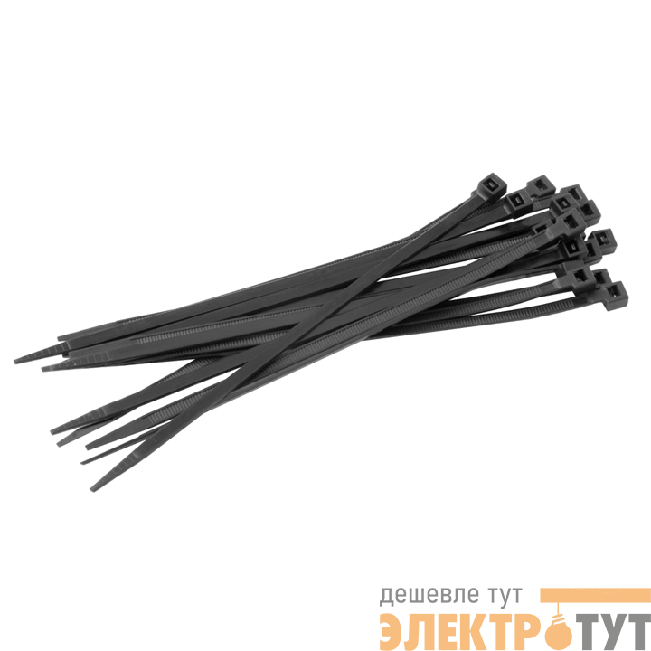 Хомут кабельный 7.2х300 нейл. черн. (уп.100шт) EKF plc-cb-7.2x300