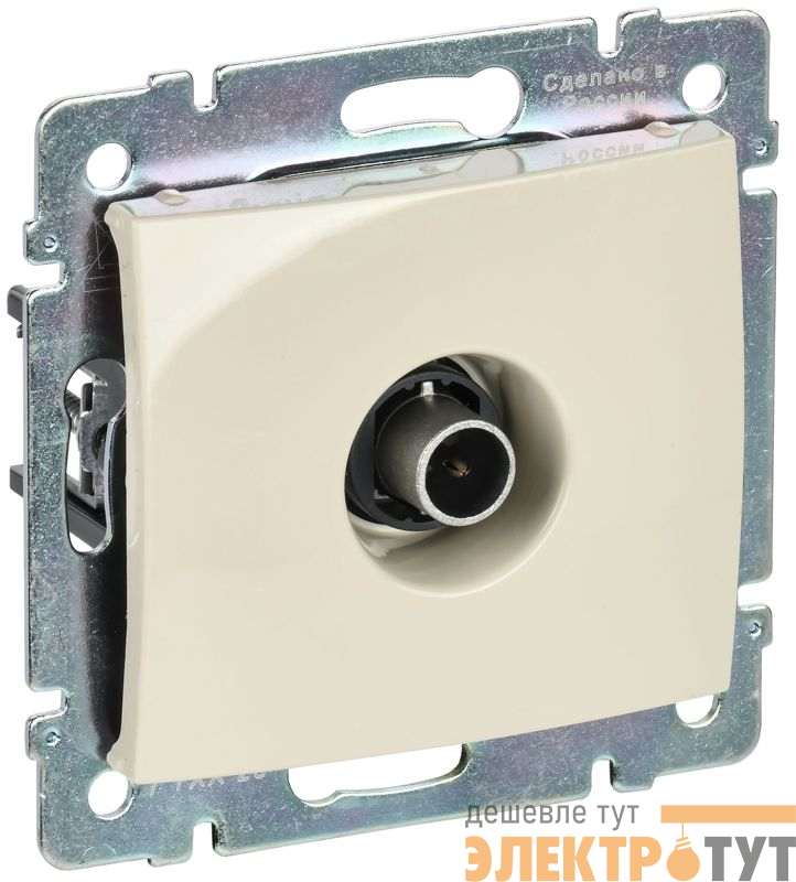 Розетка телевизионная TV СП Valena 1.5дБ 2400МГц с топологией "звезда" механизм сл. кость IEK 774329