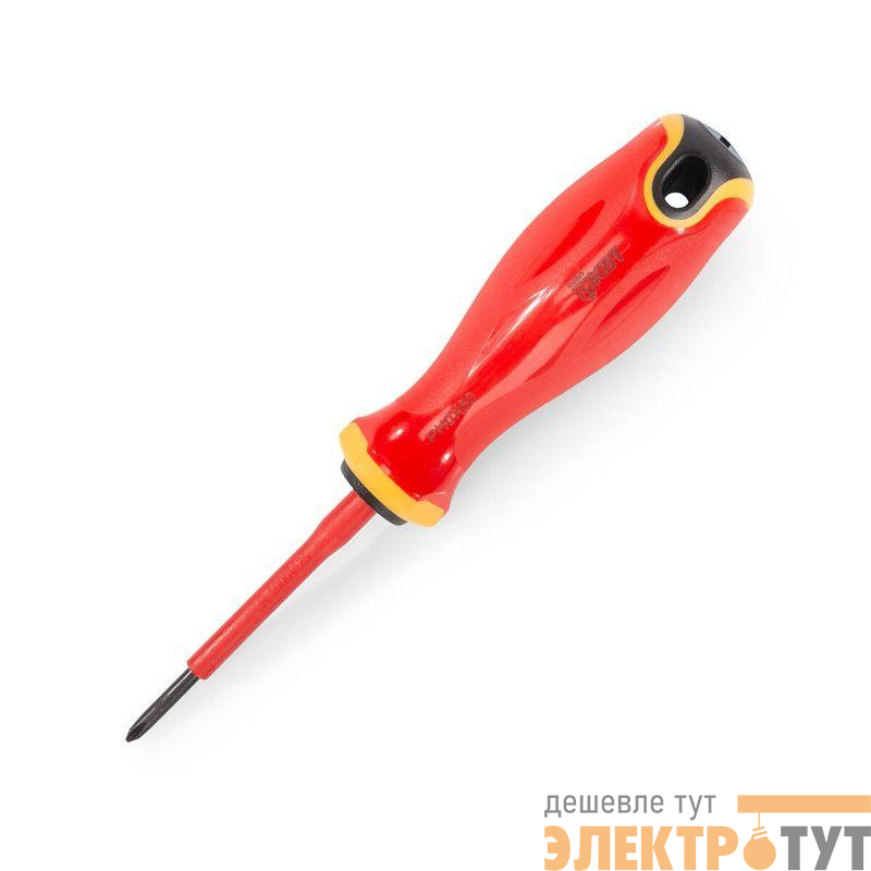 Отвертка диэлектрическая PH0х60 СЛИМ КВТ 103006