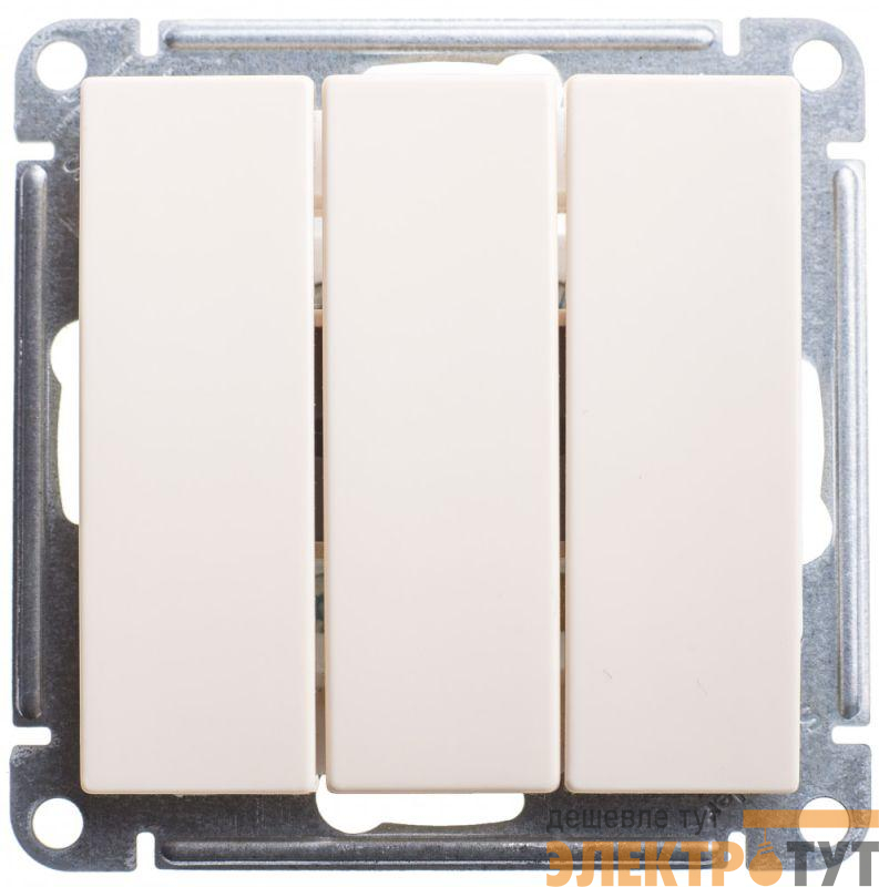 Выключатель 3-кл. СП W59 10А IP20 10AX механизм сл. кость SE VS0510-351-2-86