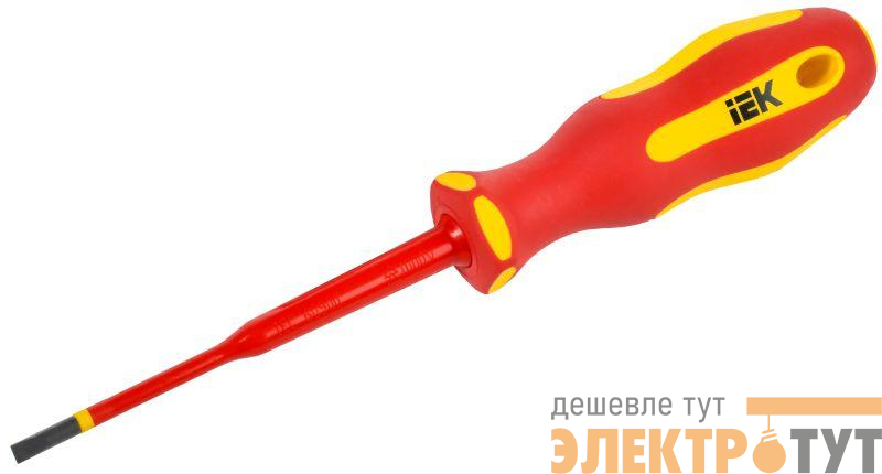 Отвертка диэлектрическая SLIM SL4.0х100 Т2 ARMA2L 5 IEK A2L5-SC31-T2-SL-40-100