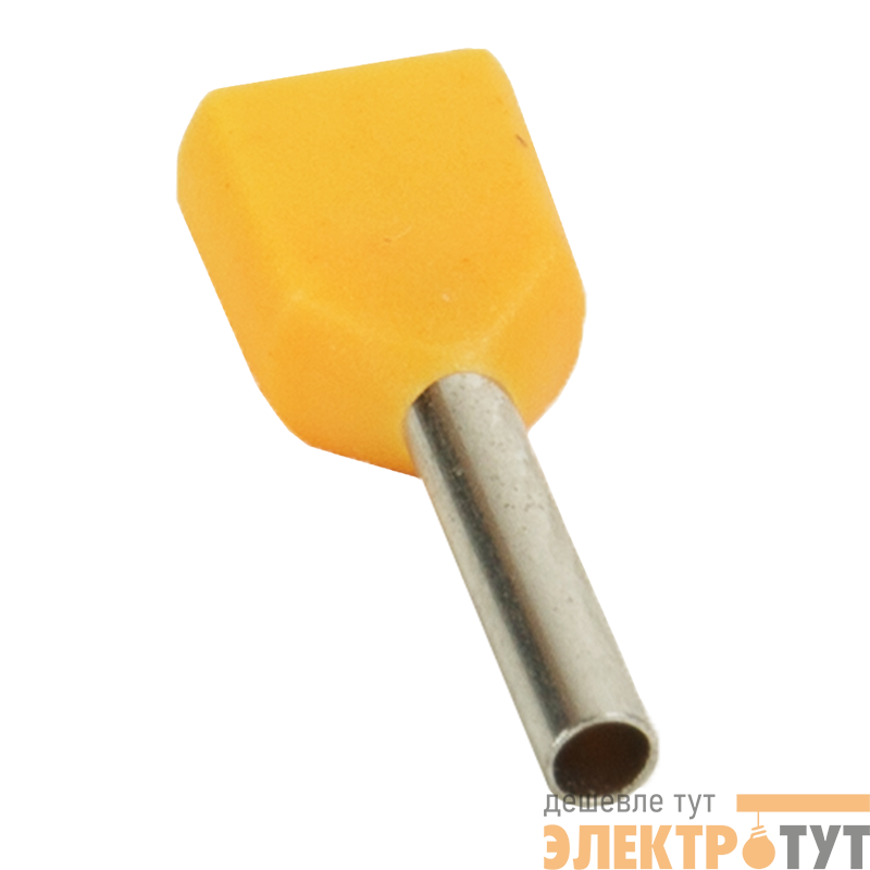 Наконечник штыревой втулочный под два провода НШвИ2 OptiKit T-Shv2-PVC- 0.5-8 (уп.100шт) КЭАЗ 278042