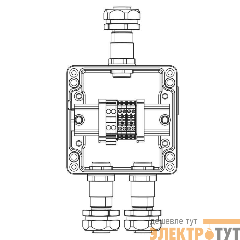 Коробка клеммная взрывозащ. TBE-A-12-(2xCBC.2-2xCBC.2(i)-2xTEO.2)-2xKAEPM2MHK-20(A)-1xKAEPM2MHK-20(C)1Ex e IIC Т5Gb / Ex tb IIIC T95град.C Db IP66 алюм. DKC 1201.121.22.11C