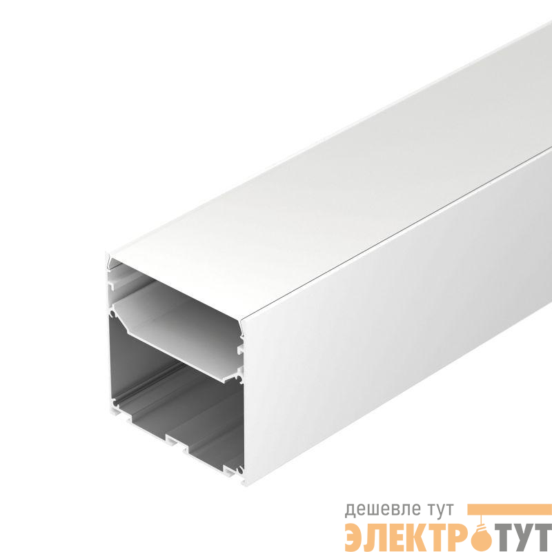 Профиль LINE-M-7575-2500 WHITE L2500 алюм. Arlight 058158