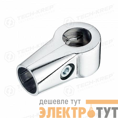 Соединитель 2-х труб Т-образно усиленный хром (уп.1шт) Tech-Krep/Zitar 127448