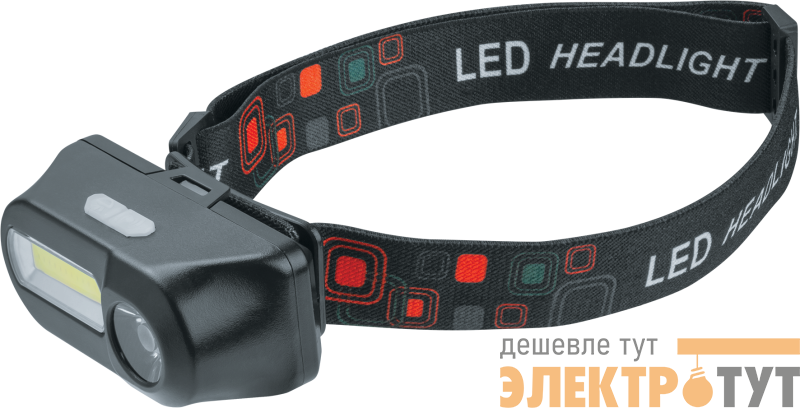 Фонарь налобный 93 890 NPT-H32-ACCU 1COB 5Вт+1CREE 3Вт li-ion 1.2А.ч NAVIGATOR 93890