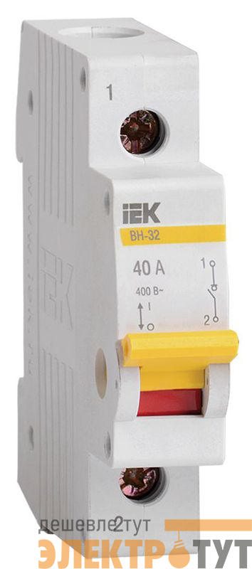 Выключатель нагрузки (мини-рубильник) 1п 40А ВН-32 KARAT IEK MNV10-1-040