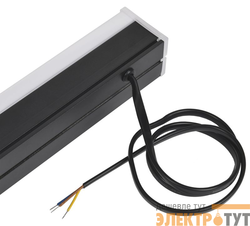 Светильник светодиодный линейный 1011 20Вт 4000К 600мм черн. IEK LT-LDCK-0-1011-020-40-K02