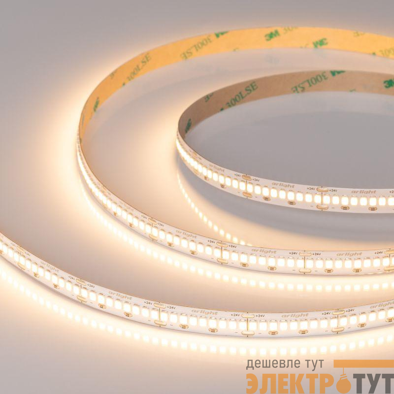 Лента светодиодная ULTRA-A288-10mm 24V Warm 2700К 17Вт/м IP20 высок. эффект. 200лм/Вт (уп.5м) Arlight 054932