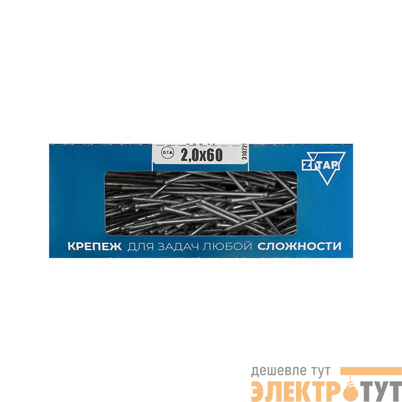Гвоздь финишный 2х60 оцинк. (уп.300г) Tech-Krep/Zitar 104847