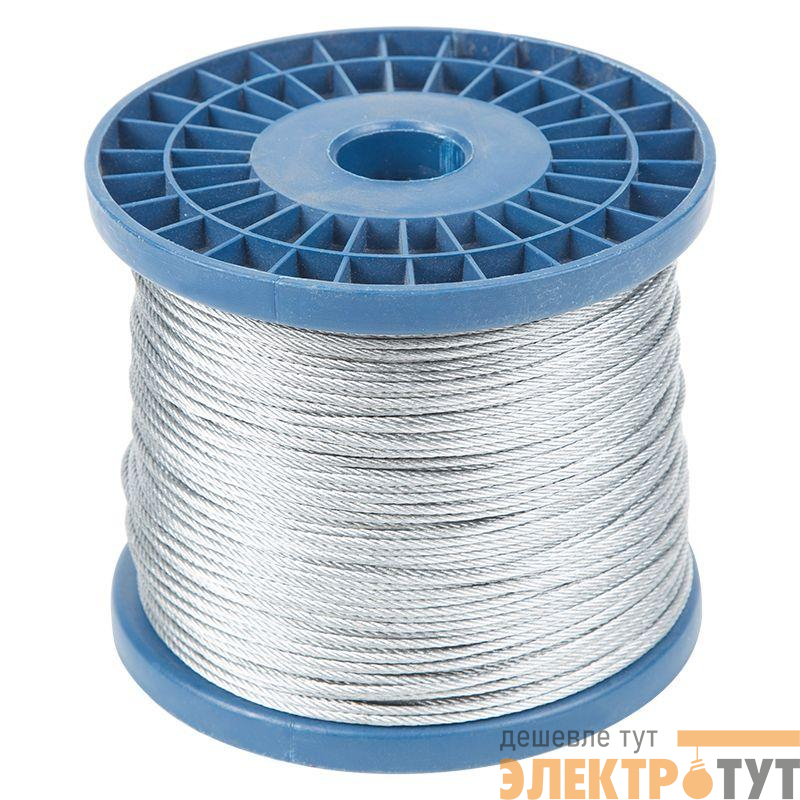 Трос стальной DIN 3055 (6х7) М2 (уп.200м) SDS 09-5520