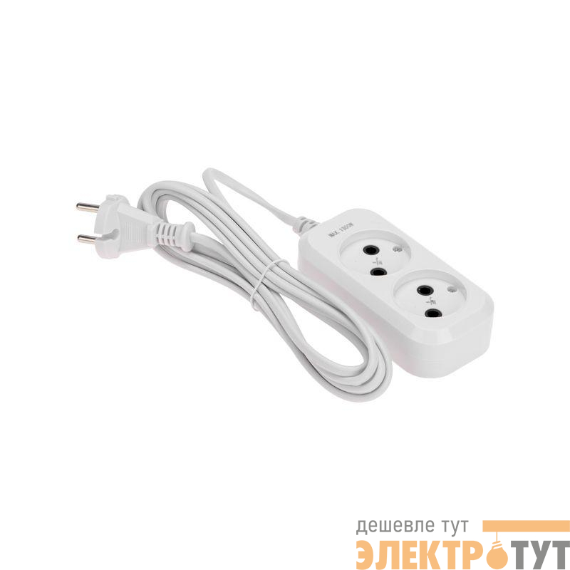 Удлинитель 2х3м без заземл. 2х0.75 бел. PROCONNECT 13-4201