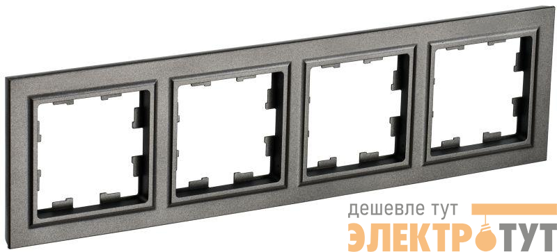 Рамка 4-м BRITE РУ-4-БрТБ бронза IEK BR-M42-K45