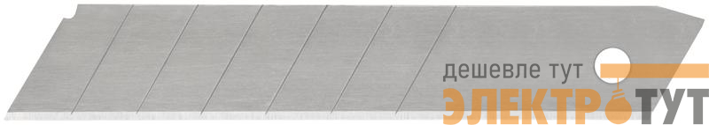 Набор лезвий для ножа технического 18мм 8 сегментов сталь SK5 (уп.10шт) FIT 10420