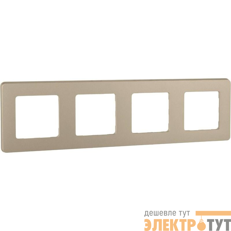 Рамка 4-м СП Inspiria IP20 шампань IEK 673968